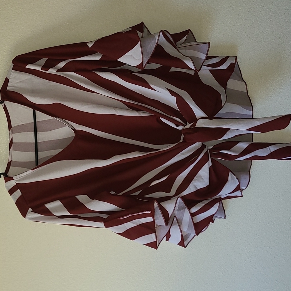 ruffled lightweight blouse
